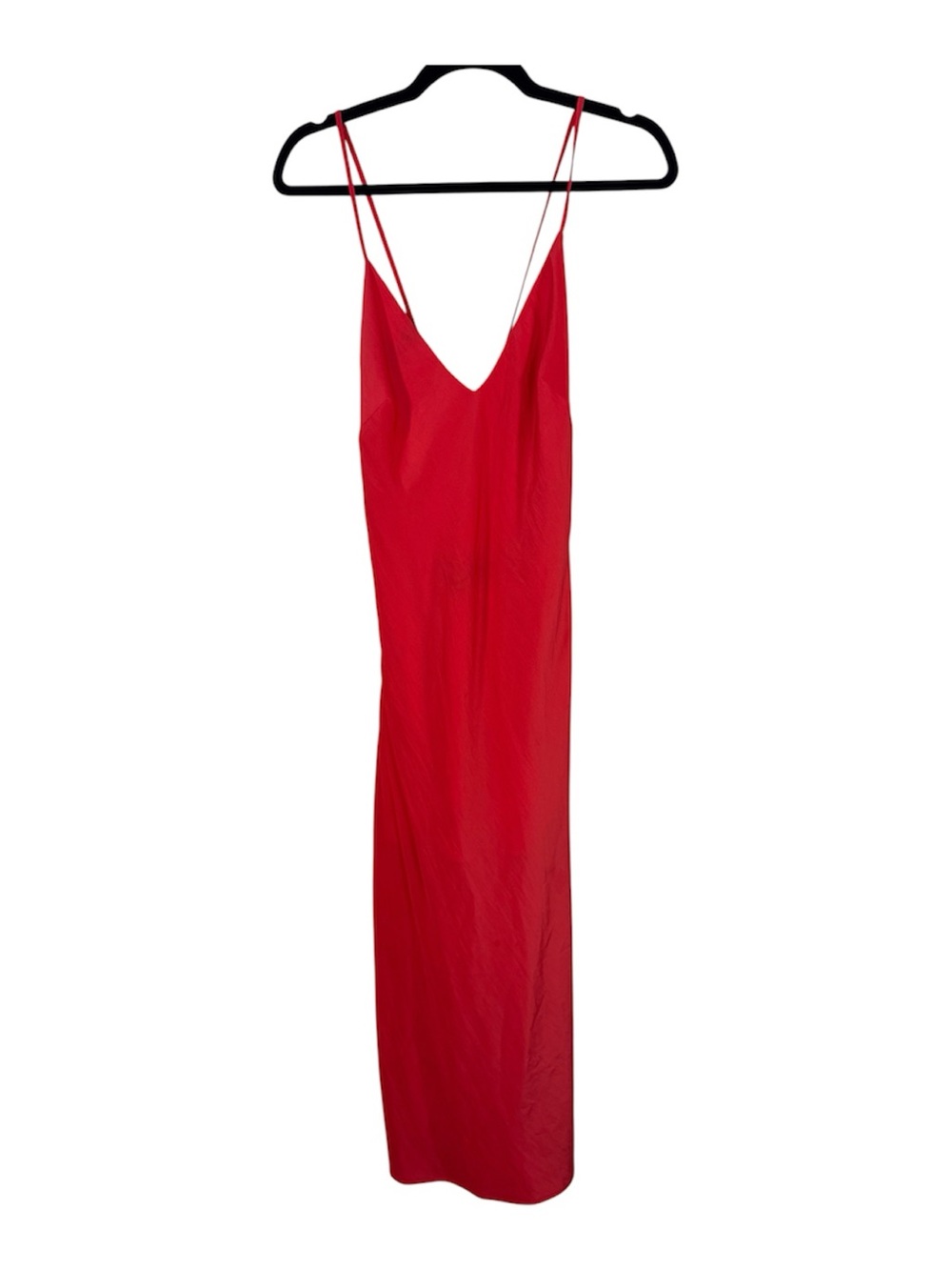 Carbon 38 Red Midi Slip Dress Womens M Classic Summer Fire Baddie